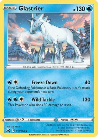 Glastrier [Freeze Down | Wild Tackle] Card Front