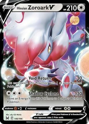 Hisuian Zoroark V Card Front