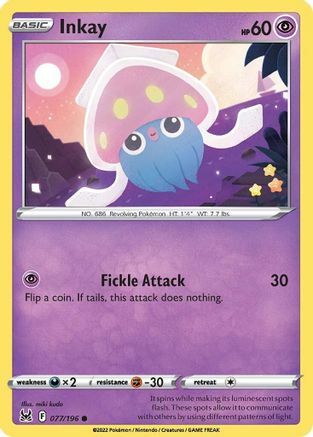 Inkay [Fickle Attack] Card Front
