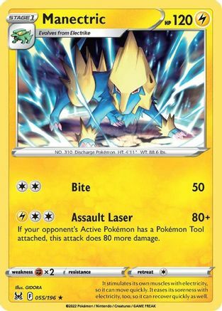 Manectric [Bite | Assault Laser] Card Front