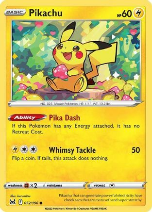 Pikachu [Pika Dash | Whimsy Tackle] Card Front