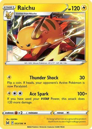 Raichu [Thunder Shock | Ace Spark] Card Front