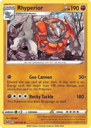 Rhyperior [Geo Cannon | Rocky Tackle] Card Front