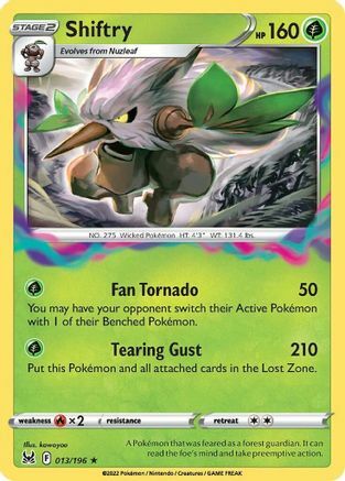 Shiftry [Fan Tornado | Tearing Gust] Card Front