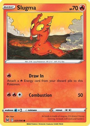 Slugma [Draw In | Combustion] Card Front