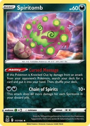 Spiritomb [Cursed Message | Chain of Spirits] Card Front