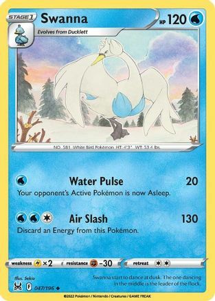 Swanna [Water Pulse | Air Slash] Card Front