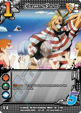 Celebrity Status Card Front