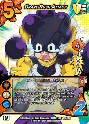 Grape Rush Attack Card Front