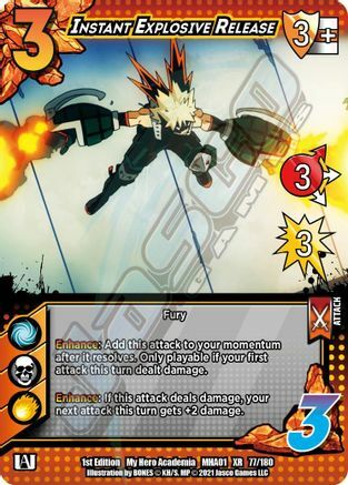 Instant Explosive Release Card Front