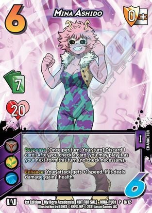 Mina Ashido Card Front