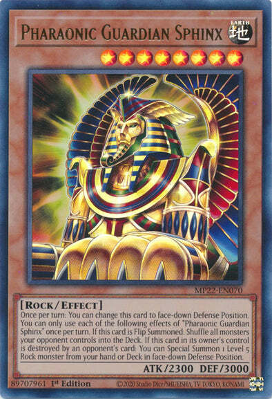 Pharaonic Guardian Sphinx Card Front