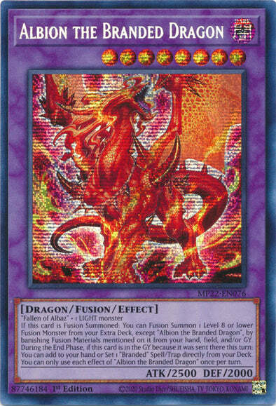 Albion the Branded Dragon Card Front