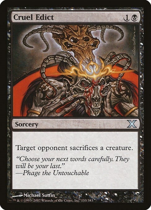 Cruel Edict Card Front
