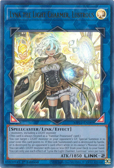 Lyna the Light Charmer, Lustrous Card Front