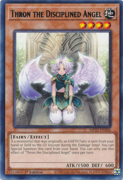 Thron the Disciplined Angel Card Front