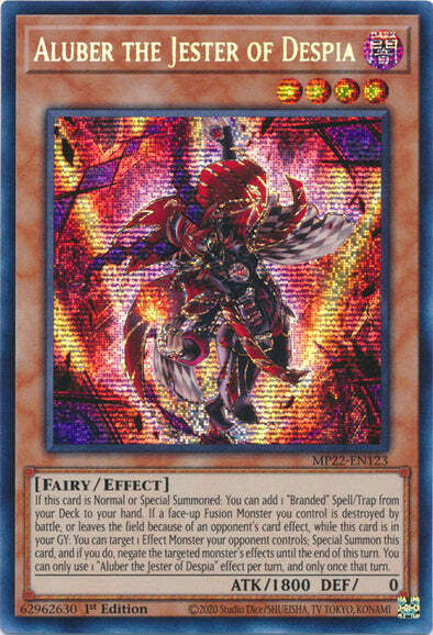Aluber the Jester of Despia Card Front
