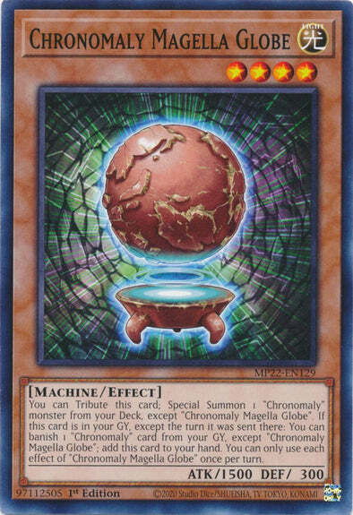 Chronomaly Magella Globe Card Front