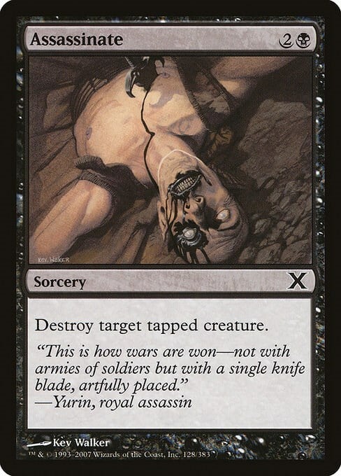 Assassinate Card Front