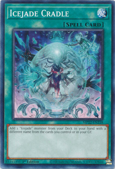 Icejade Cradle Card Front