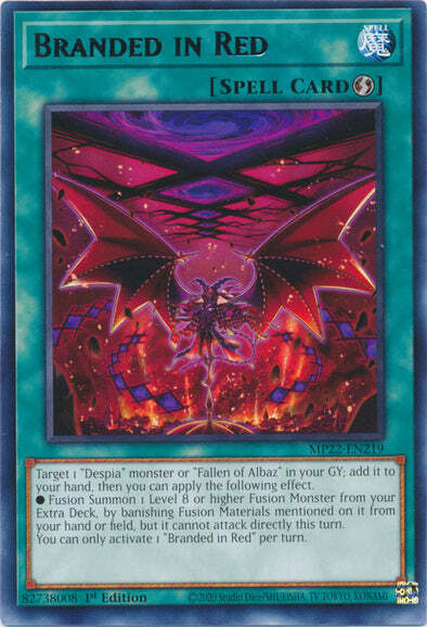 Branded in Red Card Front