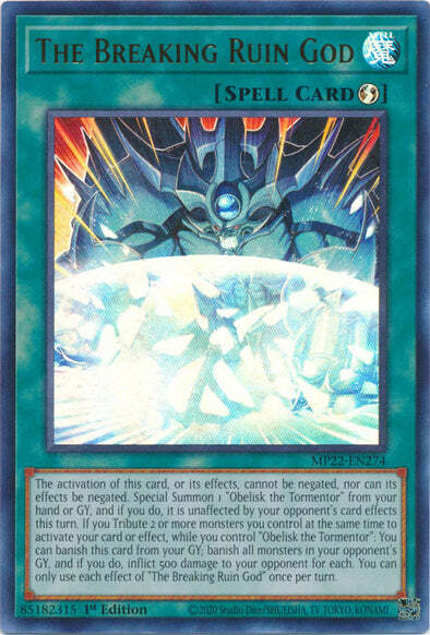 The Breaking Ruin God Card Front