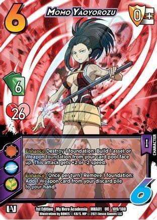 Momo Yaoyorozu Card Front
