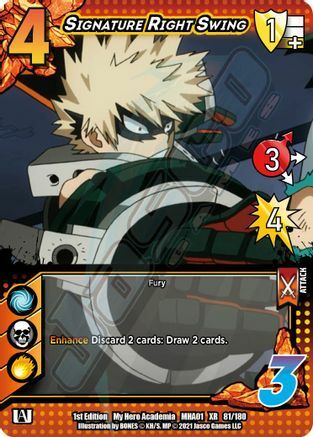 Signature Right Swing Card Front