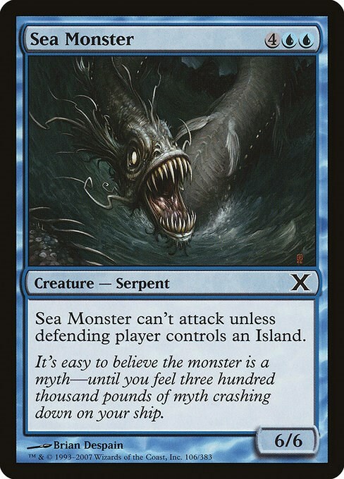 Sea Monster Card Front