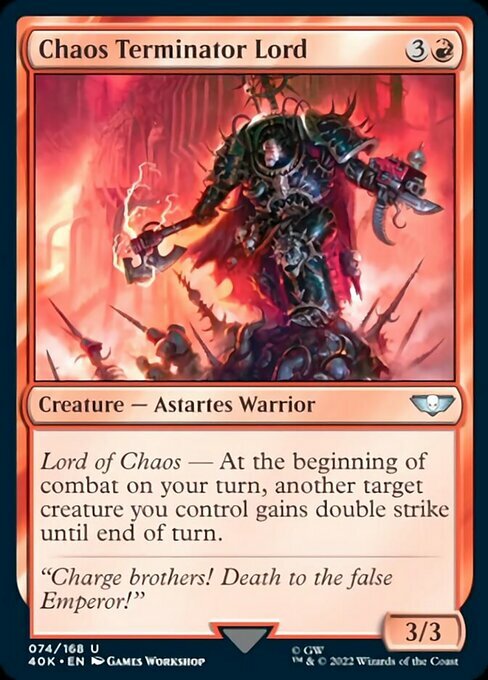 Chaos Terminator Lord Card Front