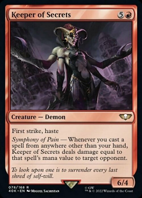 Keeper of Secrets Card Front