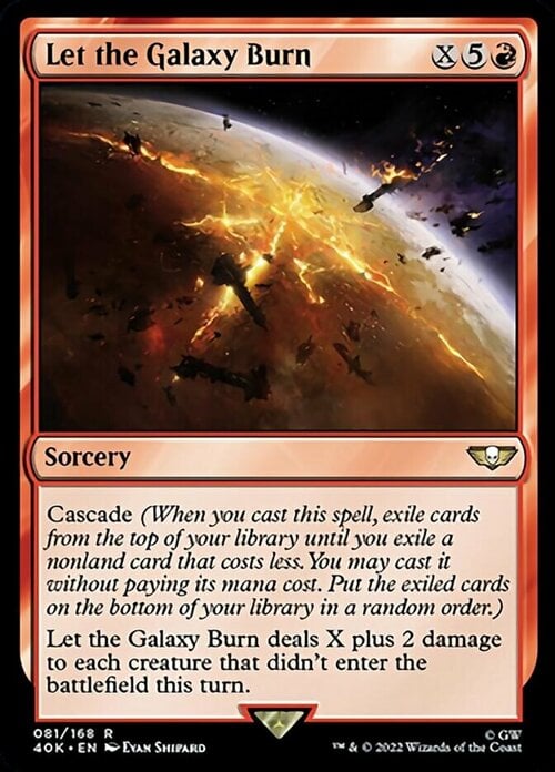 Let the Galaxy Burn Card Front