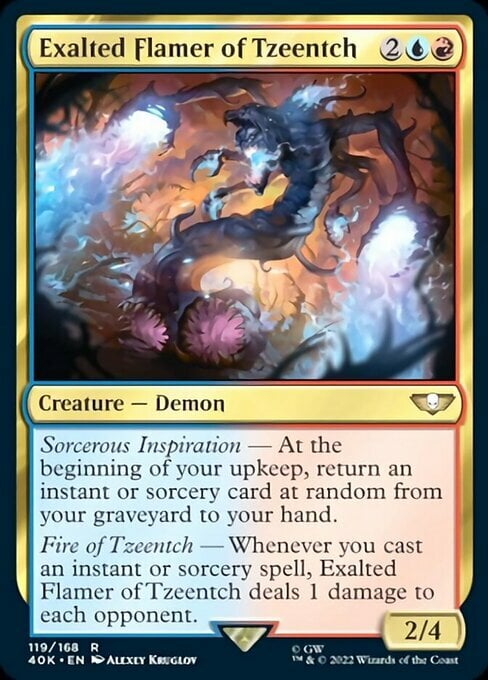 Exalted Flamer of Tzeentch Card Front