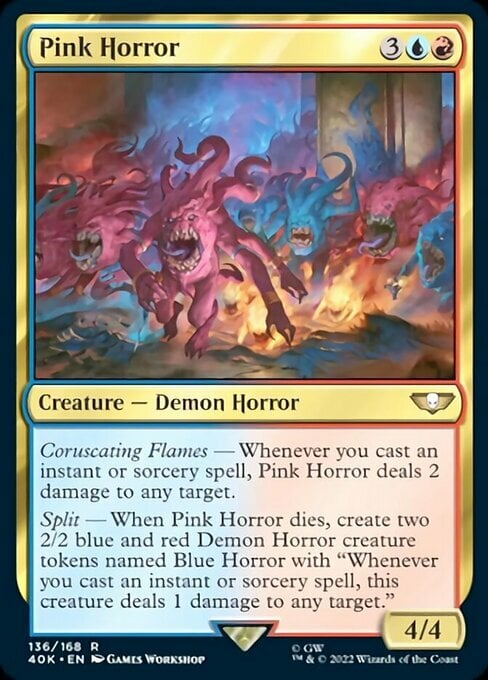 Pink Horror Card Front