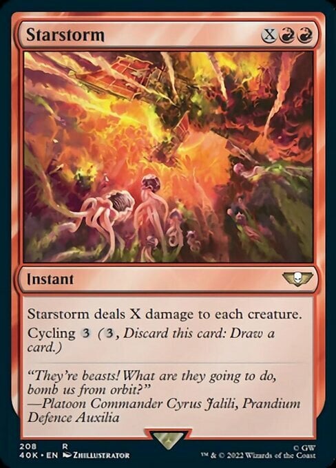 Tempesta Stellare Card Front