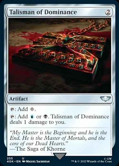 Talisman of Dominance Card Front