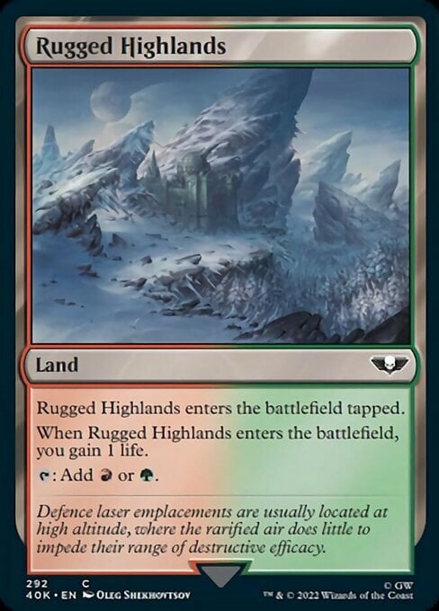 Rugged Highlands Card Front
