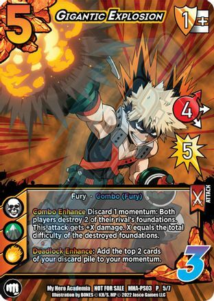 Gigantic Explosion Card Front