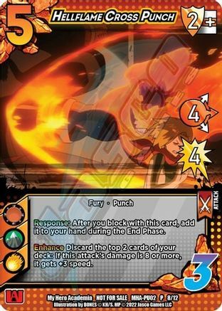 Hellflame Cross Punch Card Front