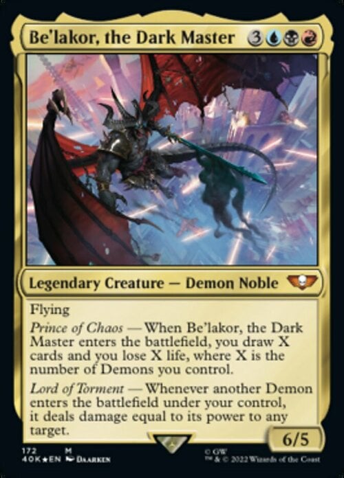 Be'lakor, the Dark Master Card Front