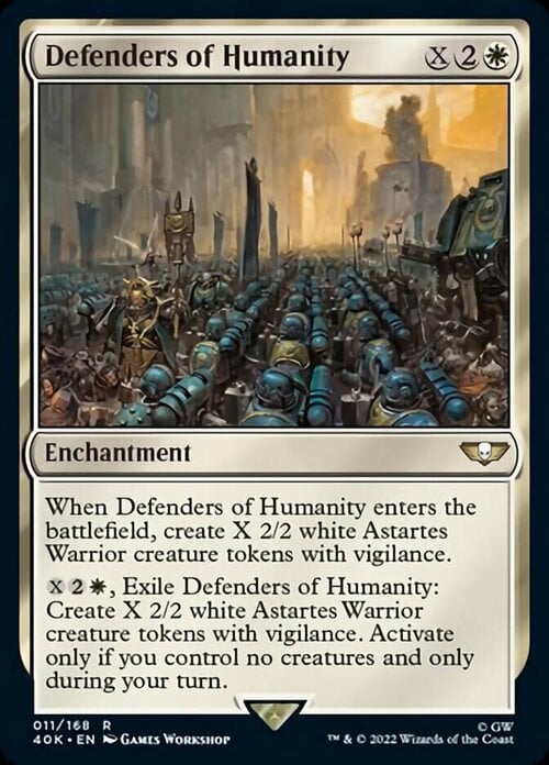 Defenders of Humanity Card Front