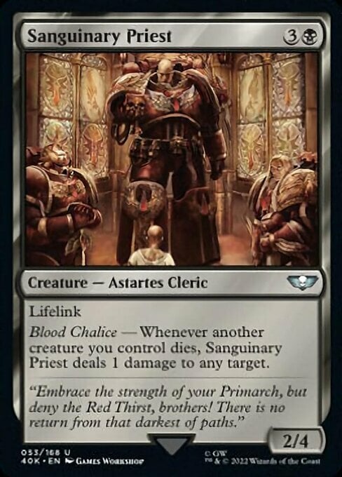 Sanguinary Priest Card Front