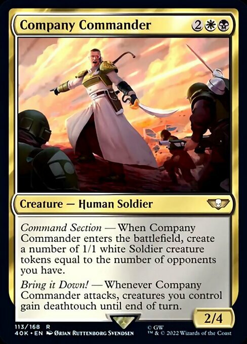 Company Commander Card Front