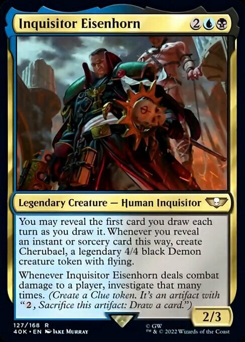 Inquisitor Eisenhorn Card Front