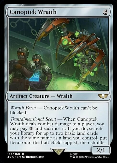 Canoptek Wraith Card Front