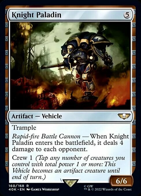 Knight Paladin Card Front