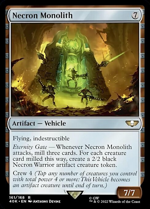 Necron Monolith Card Front