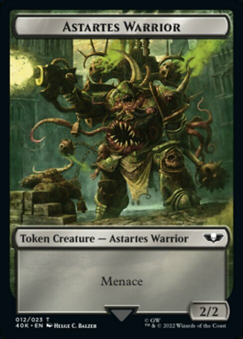 Astartes Warrior // Plaguebearer of Nurgle Card Front