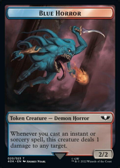 Blue Horror // Spawn Card Front