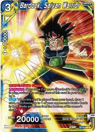 Bardock, Saiyan Warrior Card Front